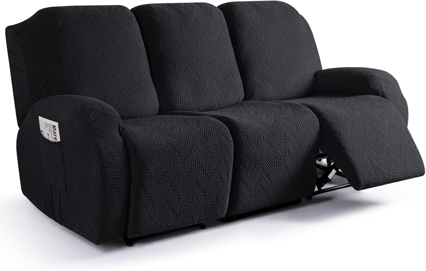 Ruaozz Recliner Sofa Covers for 3 Seater Reclining Couches