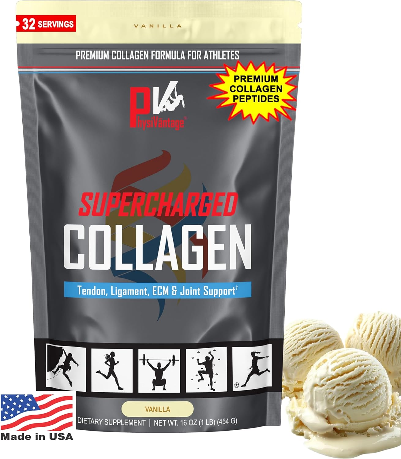 Supercharged Collagen Peptides Powder for Joint and Skin Health