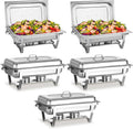 Chafing Dishes for Buffet 5 Pack - Durable Stainless Steel Set