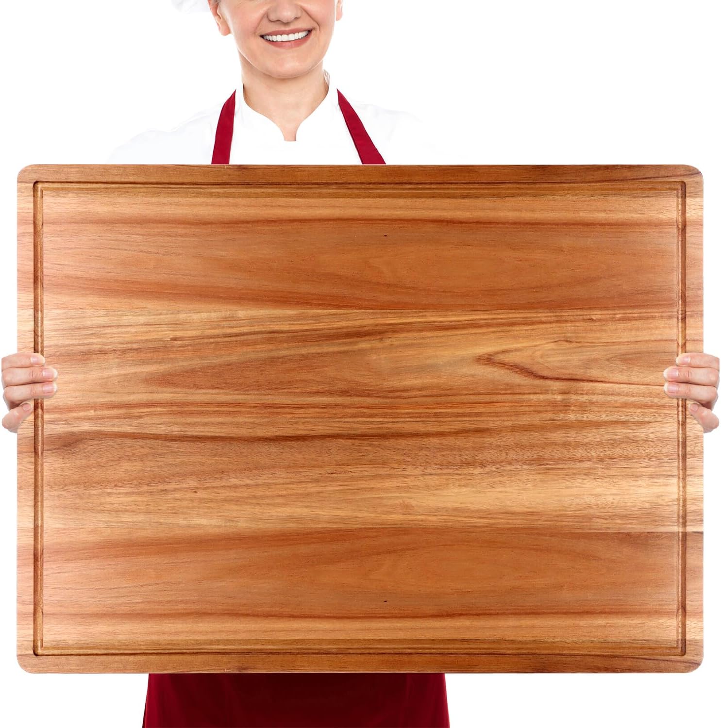 XXL Extra Large Acacia Wood Cutting Board for Kitchen Use