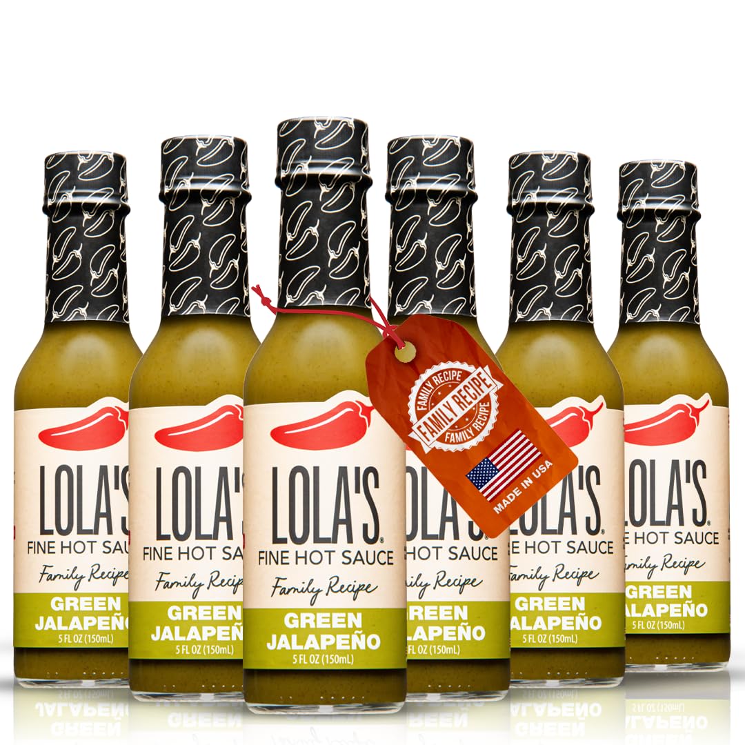 Lolas Green Jalapeno and Serrano Hot Sauce - Authentic Flavor