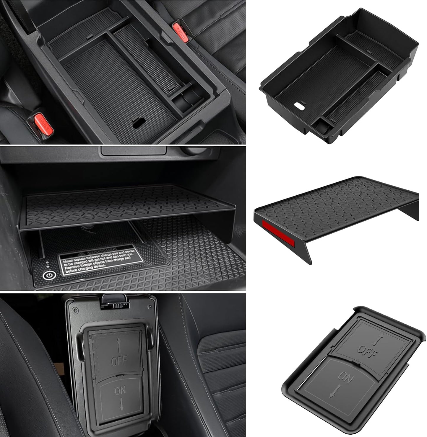 3PCS Center Console Organizer for Honda CR-V 2023 2024 2025 2026
