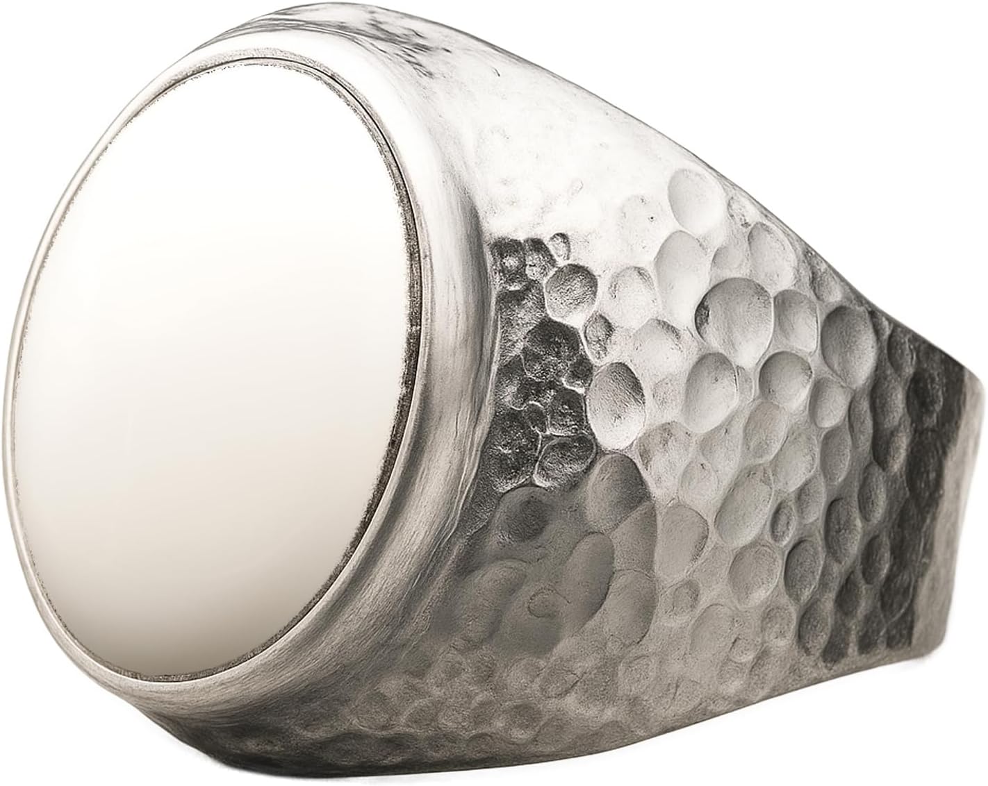 Natural Aventurine Crystal Ring for Men in 925 Sterling Silver