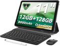 Tablet 11 in Android 15 12GB RAM 128GB ROM - Black with Keyboard