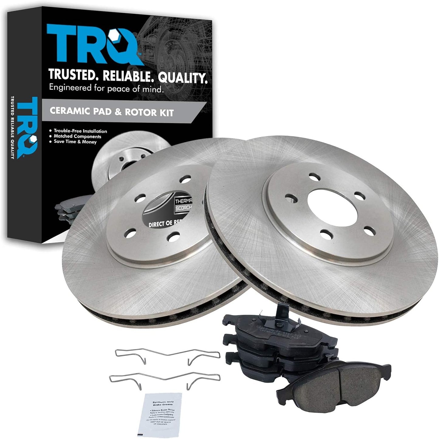 TRQ Front Brake Pad & Rotor Kit for Chrysler Sebring & Dodge