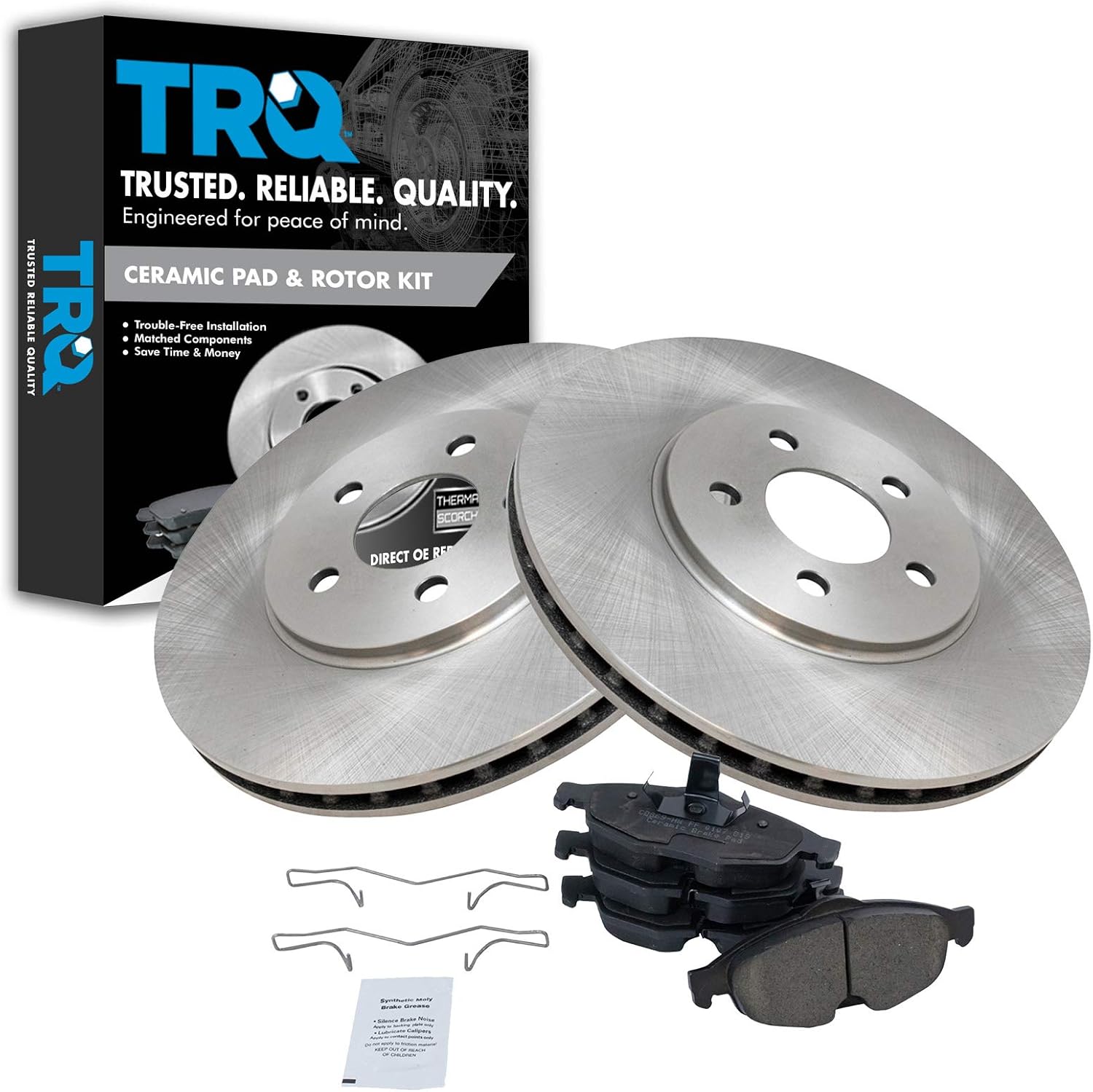 TRQ Front Brake Pad & Rotor Kit for Chrysler Sebring & Dodge