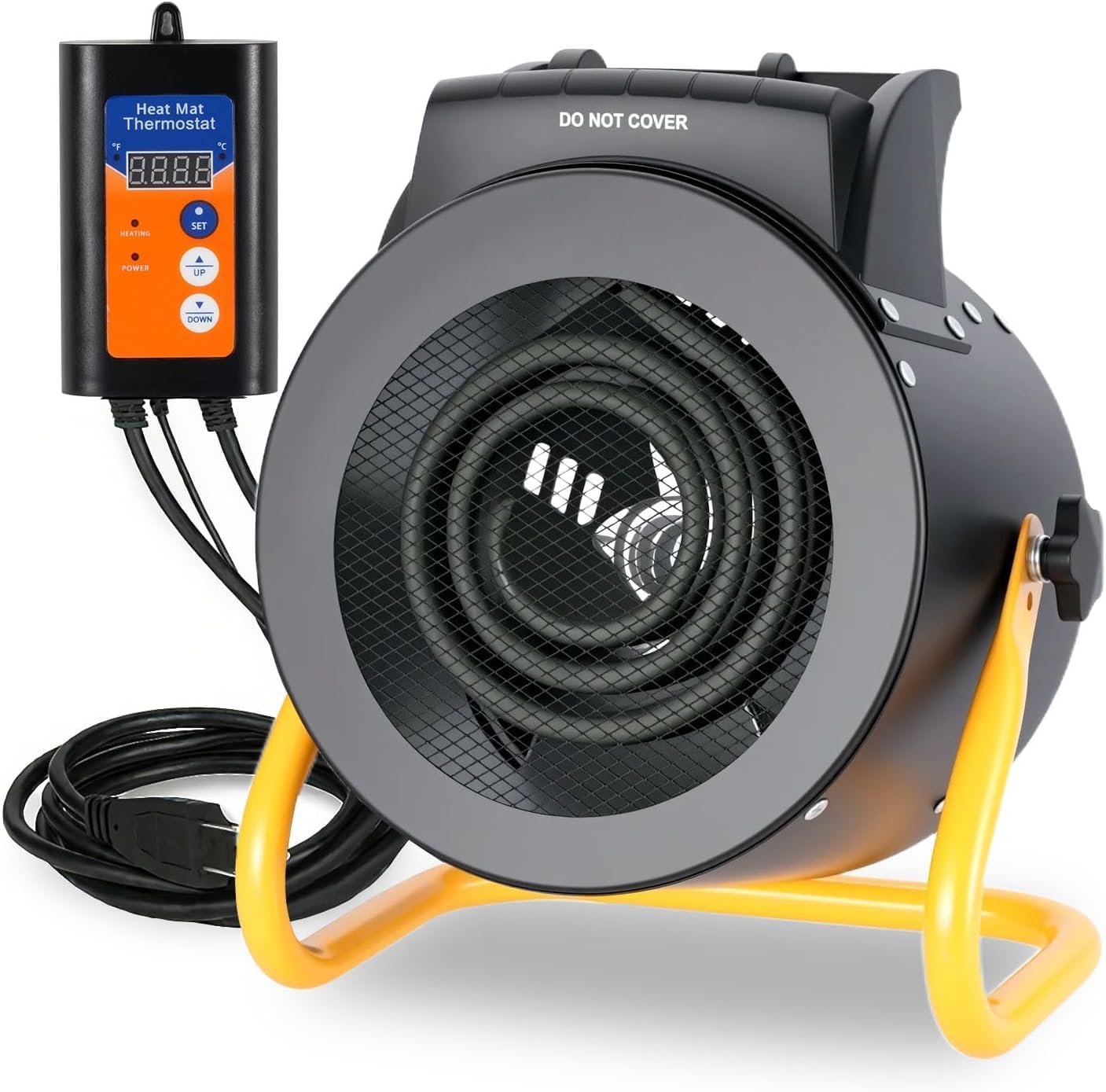 Reliable Greenhouse Heater with Digital Thermostat for Plants