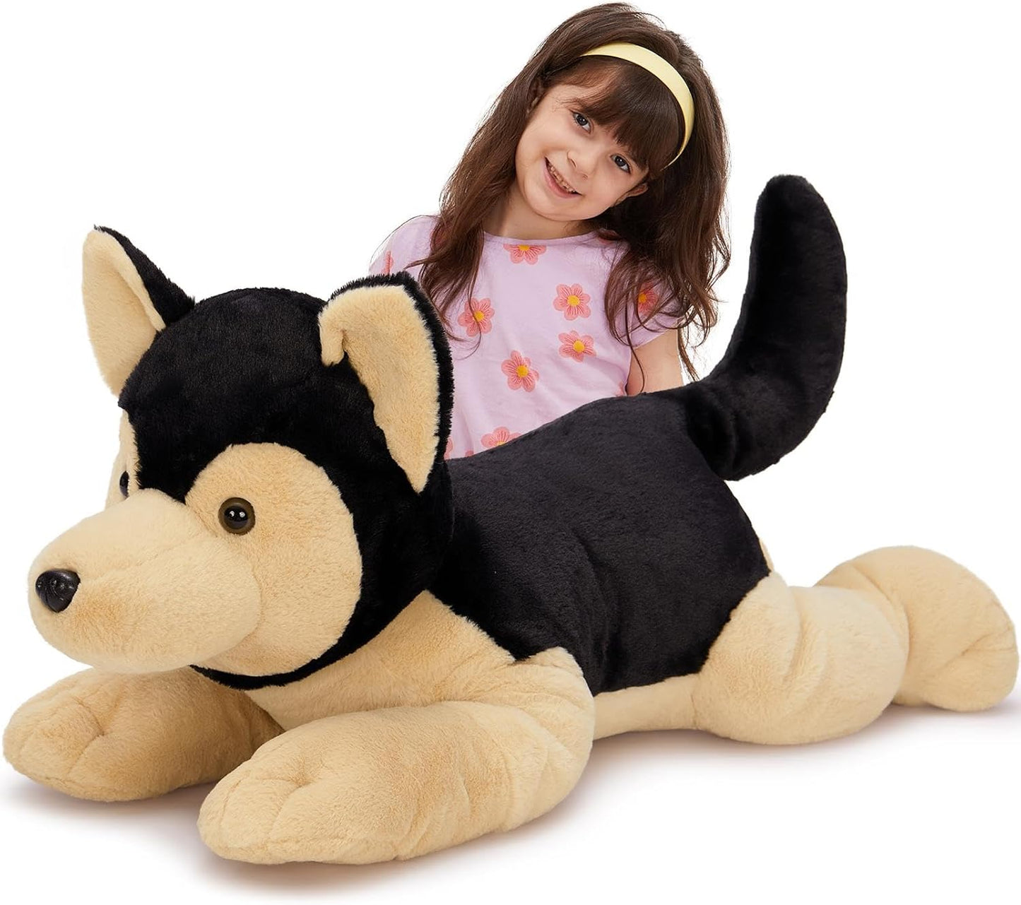 MorisMos Giant German Shepherd Stuffed Animal for Kids, 32in Plush