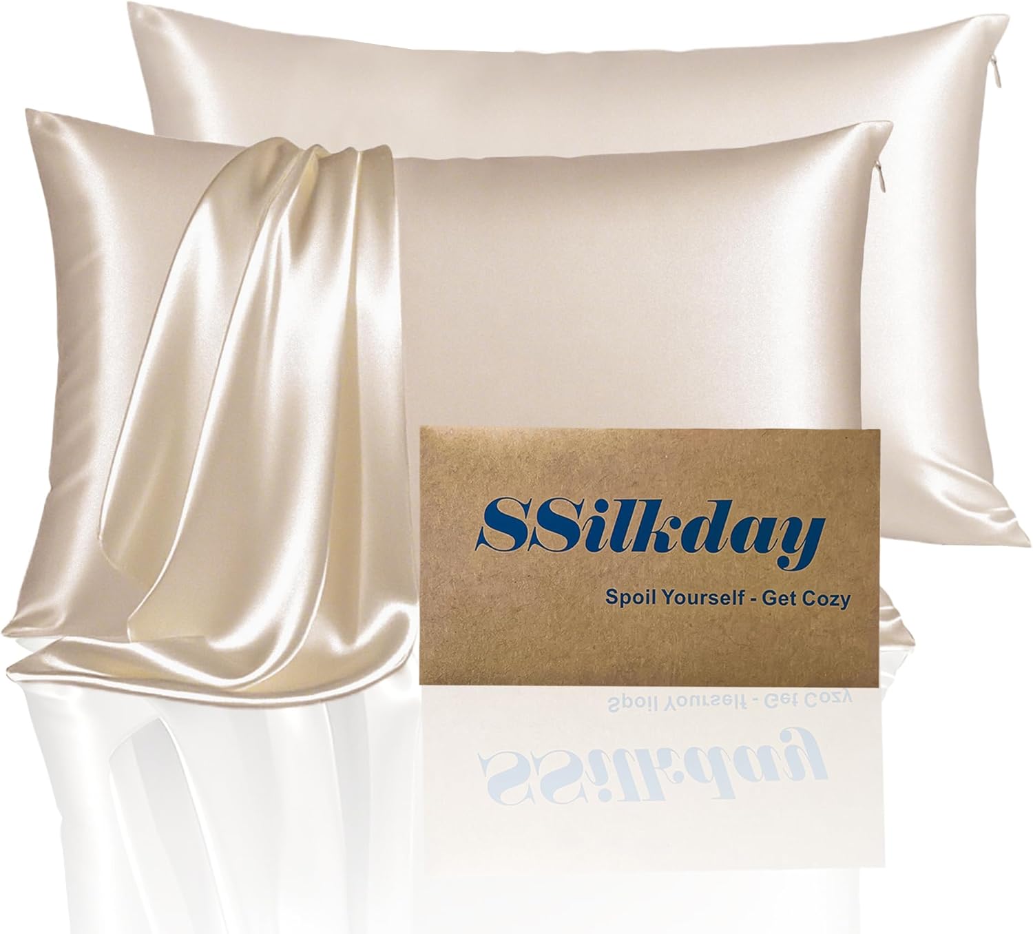 Mulberry Silk King Size Pillow Cases for Soft Cooling Sleep