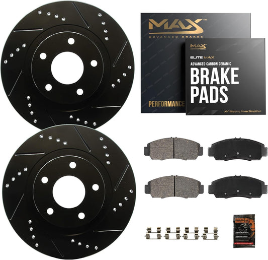 Max Advanced Brakes Rear Brake Kit for Ford Fusion and Mazda 6