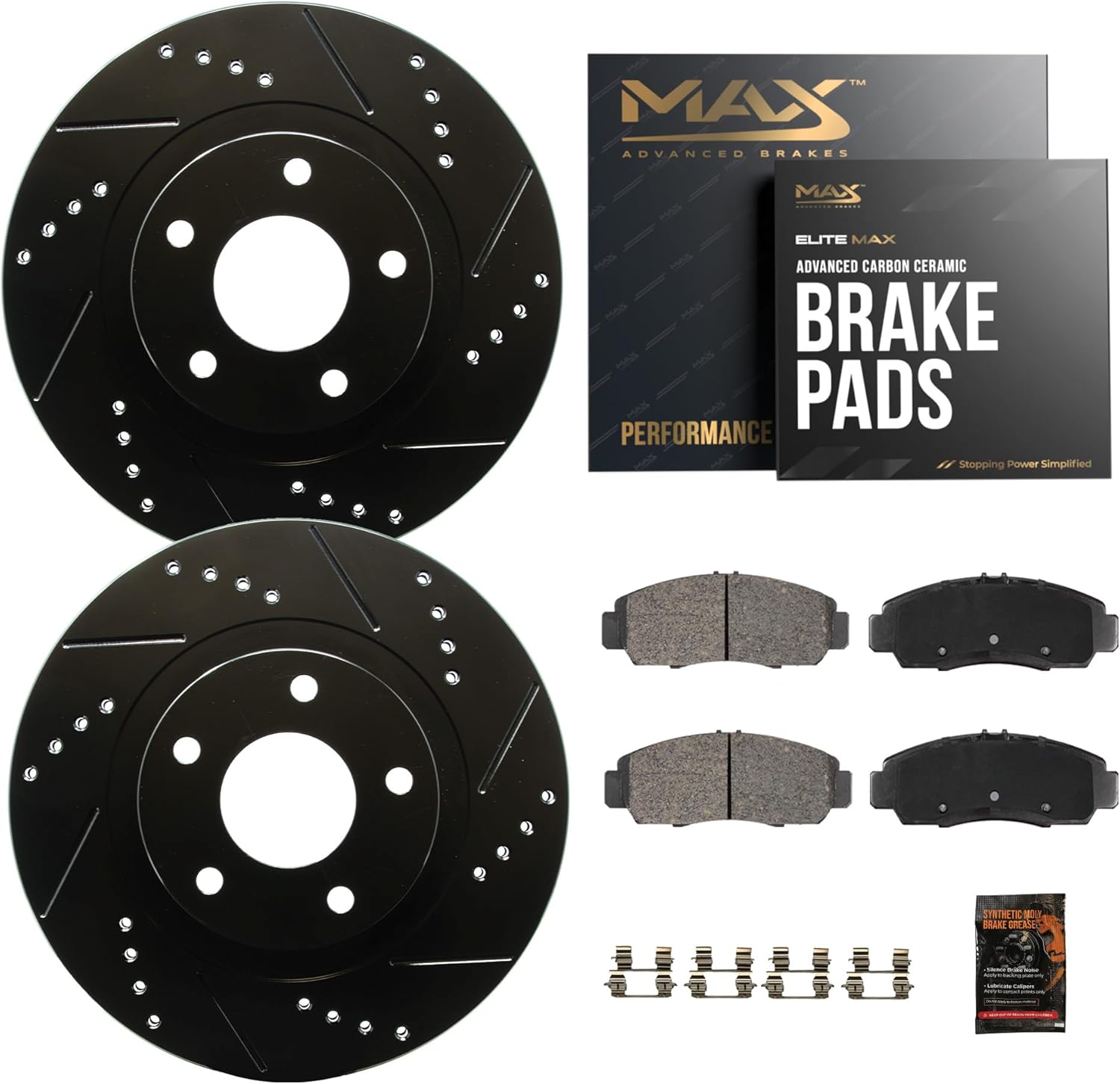 Max Advanced Brakes Rear Brake Kit for Buick and Chevy Models