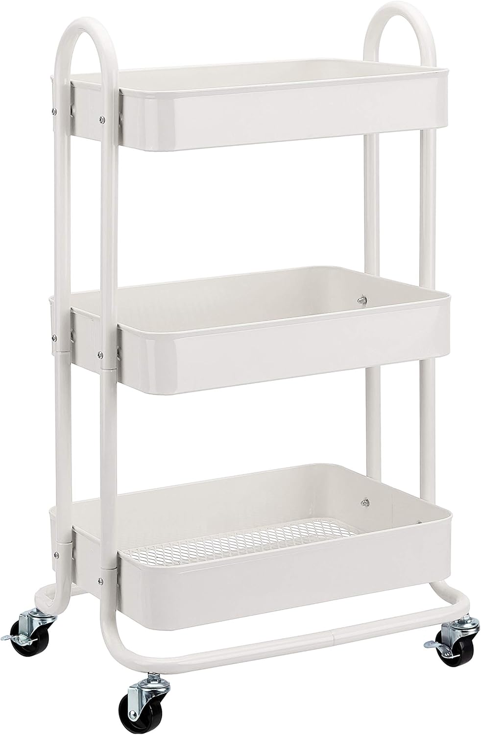 3-Tier Rolling Utility Kitchen Cart for Multifunctional Storage