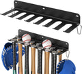 QBA 2 Pack Baseball Bat Rack Wall Mount Holder - Holds 14 Bats
