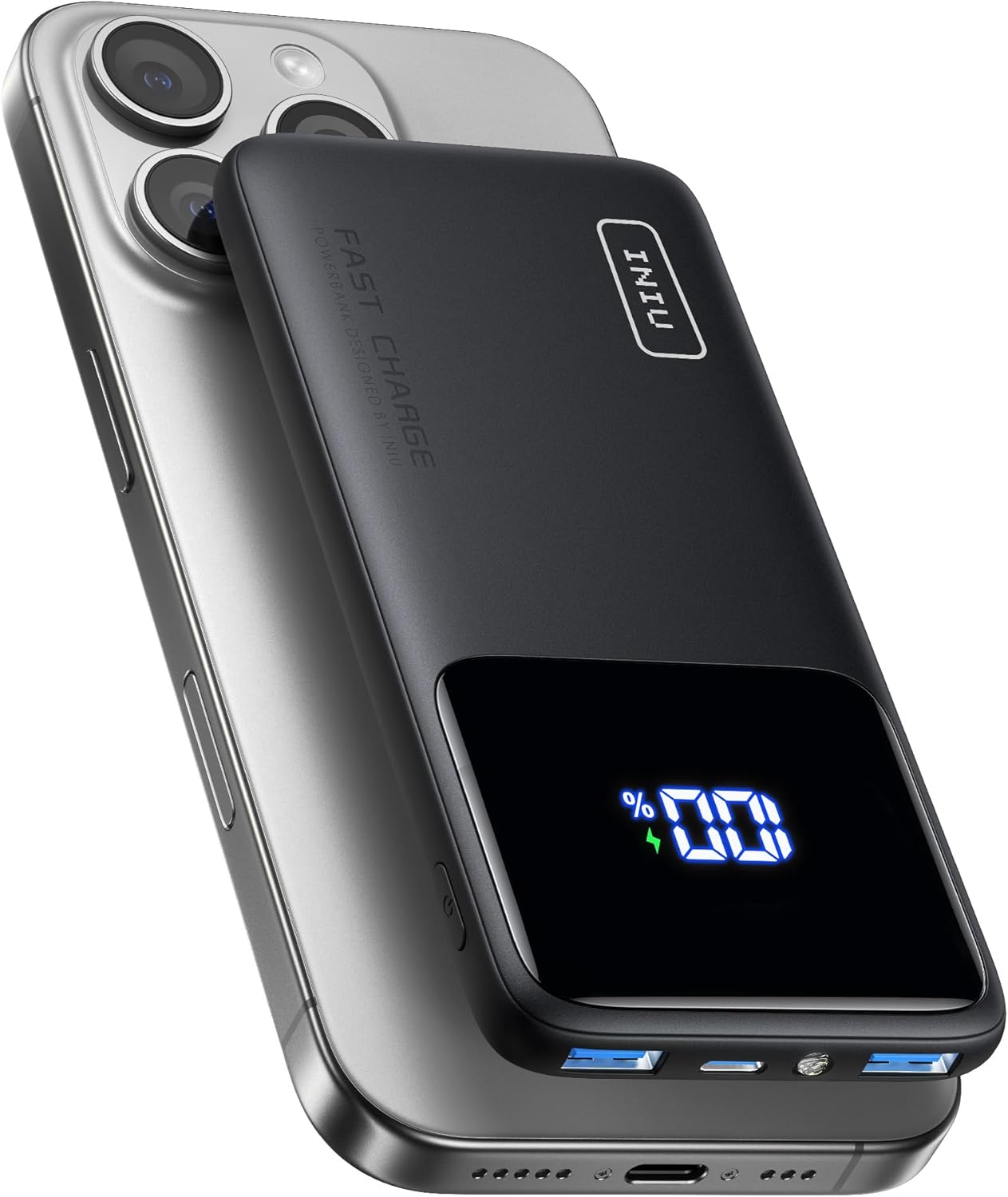 INIU Ultra-Slim Fast Charge 10,000mAh Power Bank