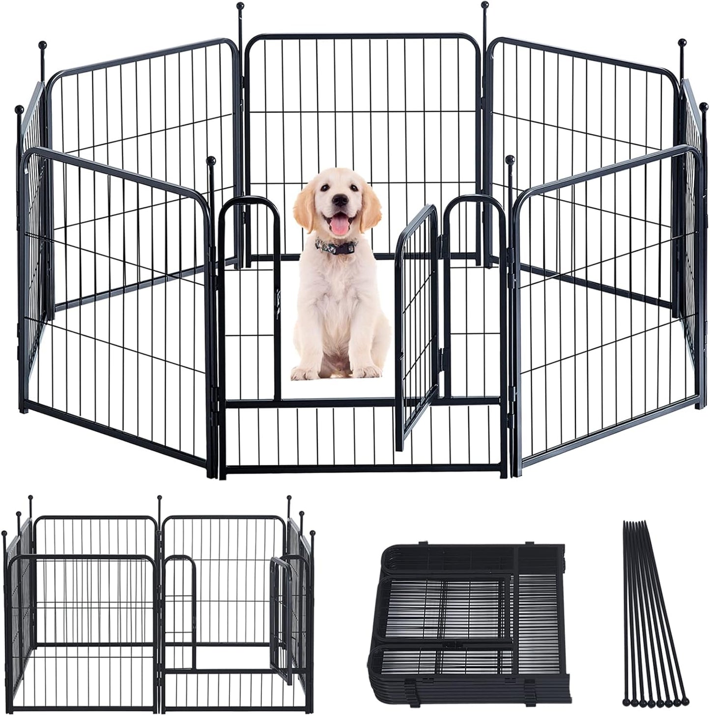 Portable Outdoor Dog Playpen for Large Medium Small Dogs