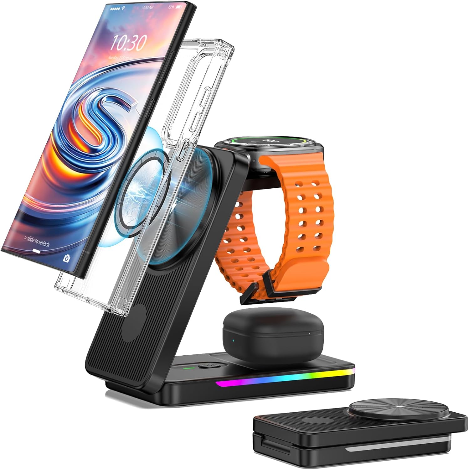 3-in-1 Magnetic Wireless Charger for Samsung ~ NeotrixQI
