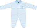 Baby Striped Footed Romper for Boys & Girls (0-9 Months) - Team Logo