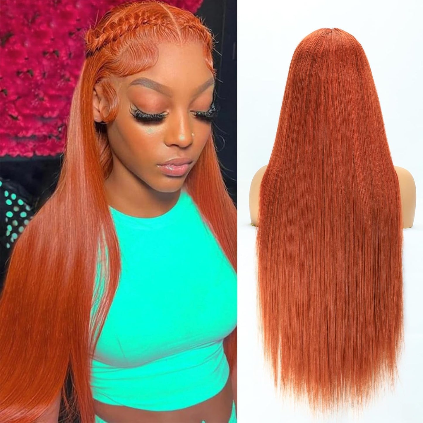 Ginger Orange Lace Front Wigs Human Hair for Stunning Looks