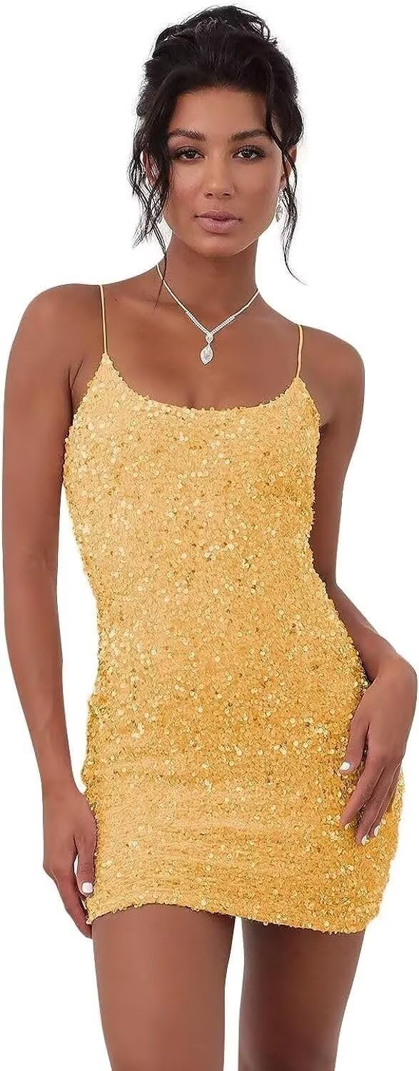 Sparkly Sequin Homecoming Dresses for Teens - Corset Prom Dress