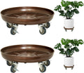Plant Saucer 16 in Rolling Plant Caddy with Wheels - Heavy Duty Stand