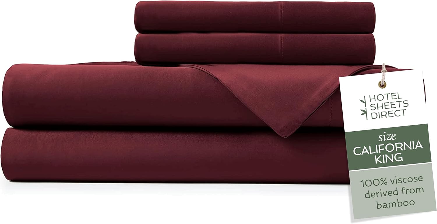California King Bamboo Bed Sheet Set for Luxurious Comfort