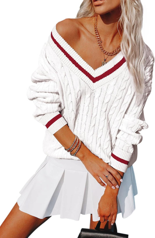 Womens V Neck Oversized Sweaters for Casual and Formal Wear