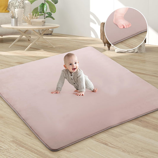 Memory Foam Baby Play Mat - Non-Slip Velvet - Indoor & Outdoor