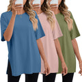 Women's Oversized Gym T Shirts - Soft Cotton Blend Casual Tee