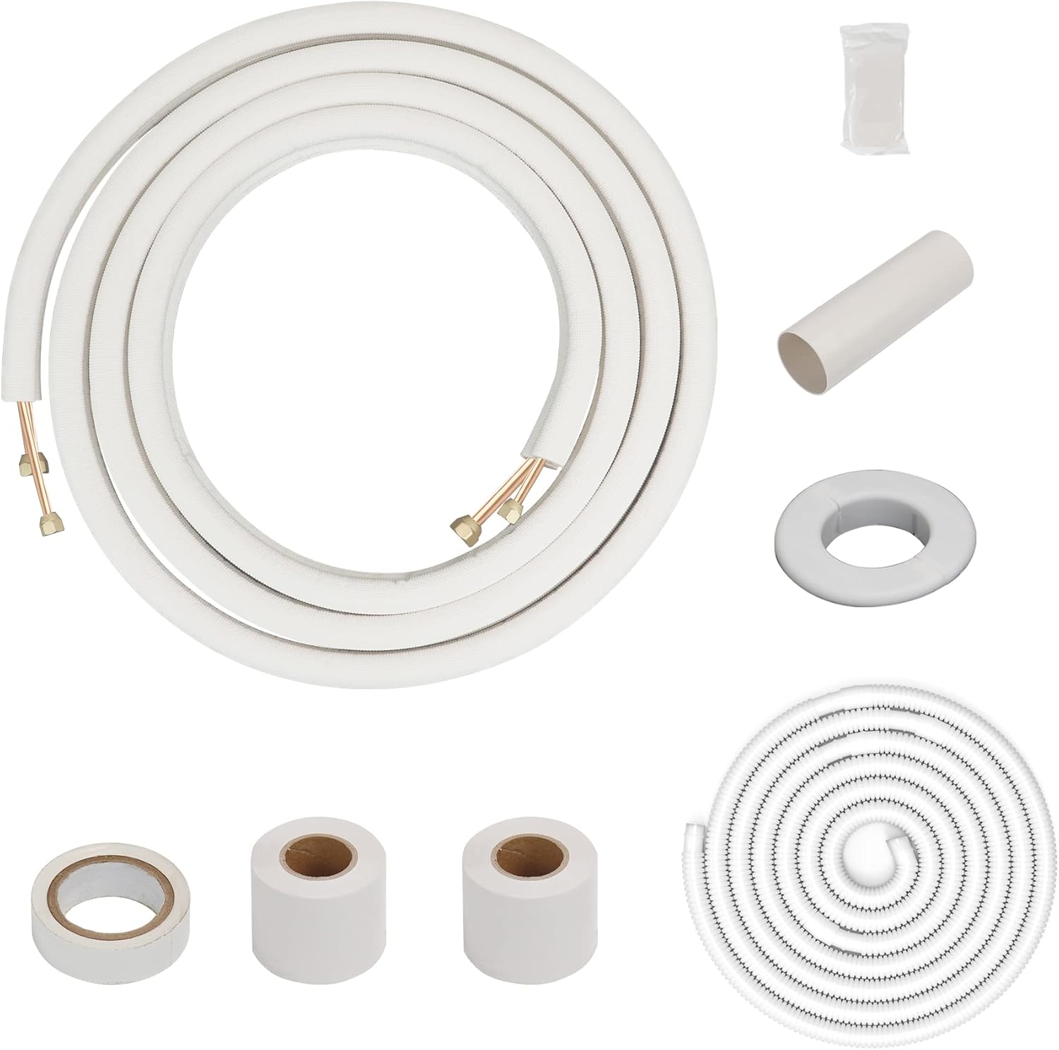 Premium 33 ft. Insulated Copper Pipe Set for Ductless AC & Heat Pumps