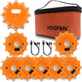 GP908B LED Road Flares with USB-C Cable and Magnetic Base - 8 Pack