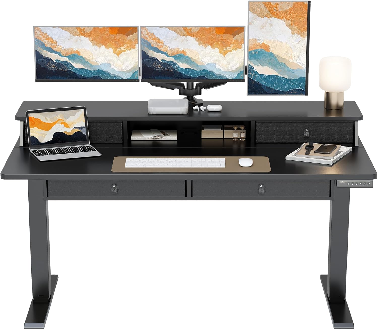 ErGear Electric Standing Desk with 4 Drawers for Home Office