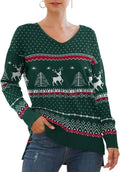 Jouica Women's V Neck Batwing Sleeve Knit Pullover - Lightweight Shoes