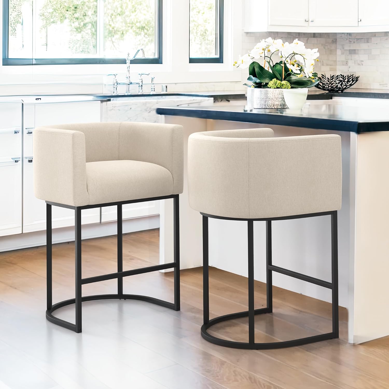 LUE BONA 27in H Counter Height Bar Stools Set of 2