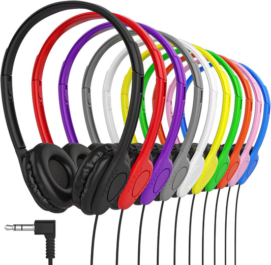 Maeline Bulk Classroom Student Headphones for Kids Learning