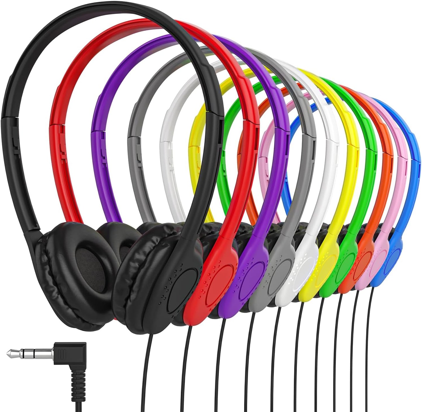 Maeline Bulk Classroom Student Headphones for Kids Learning