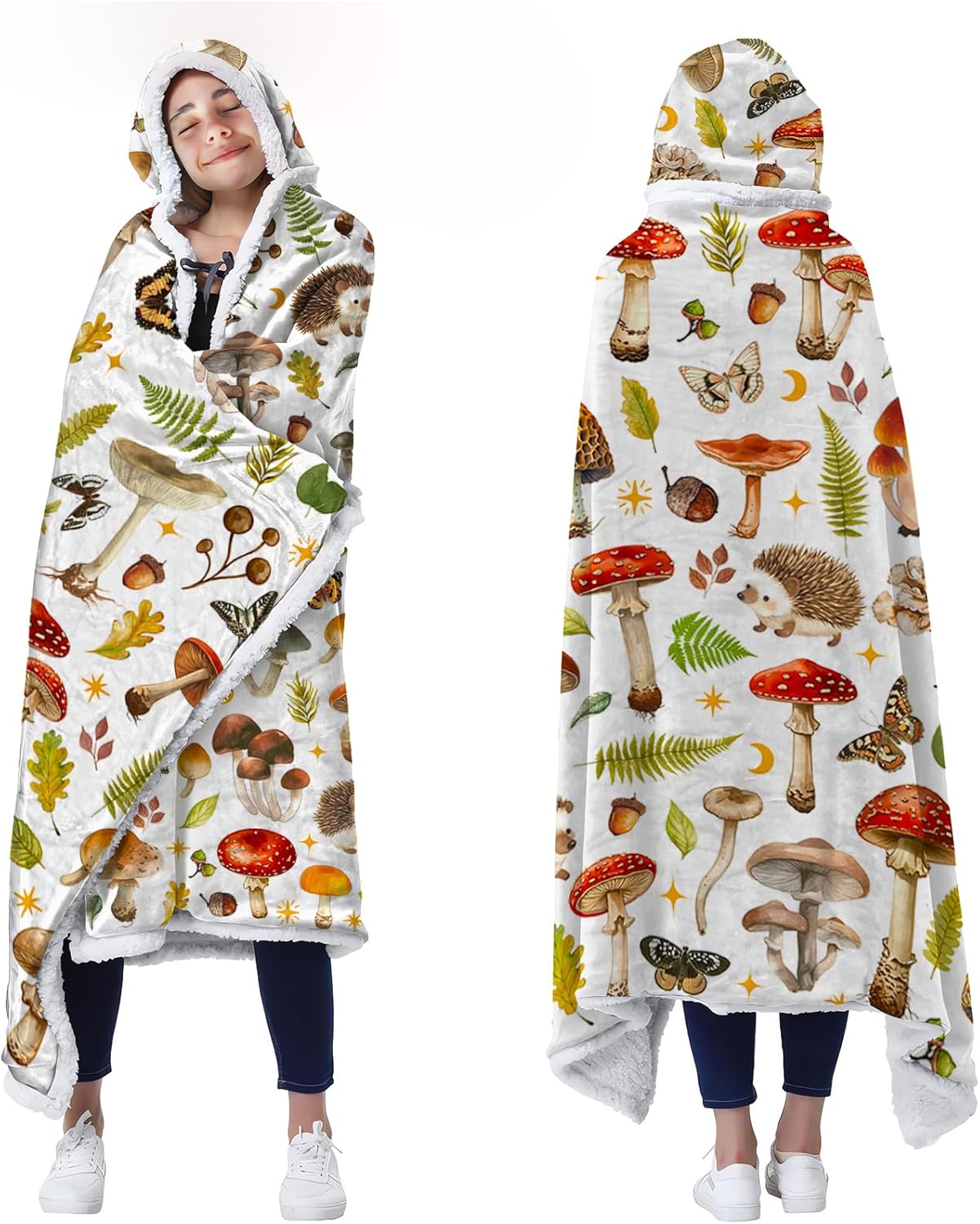 Mushroom Blanket Hoodie for Women - Cozy Wearable Comfort