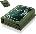 HIRALIY 20 Mil Heavy Duty Waterproof Tarp 10.5x20 ft - Durable Outdoor