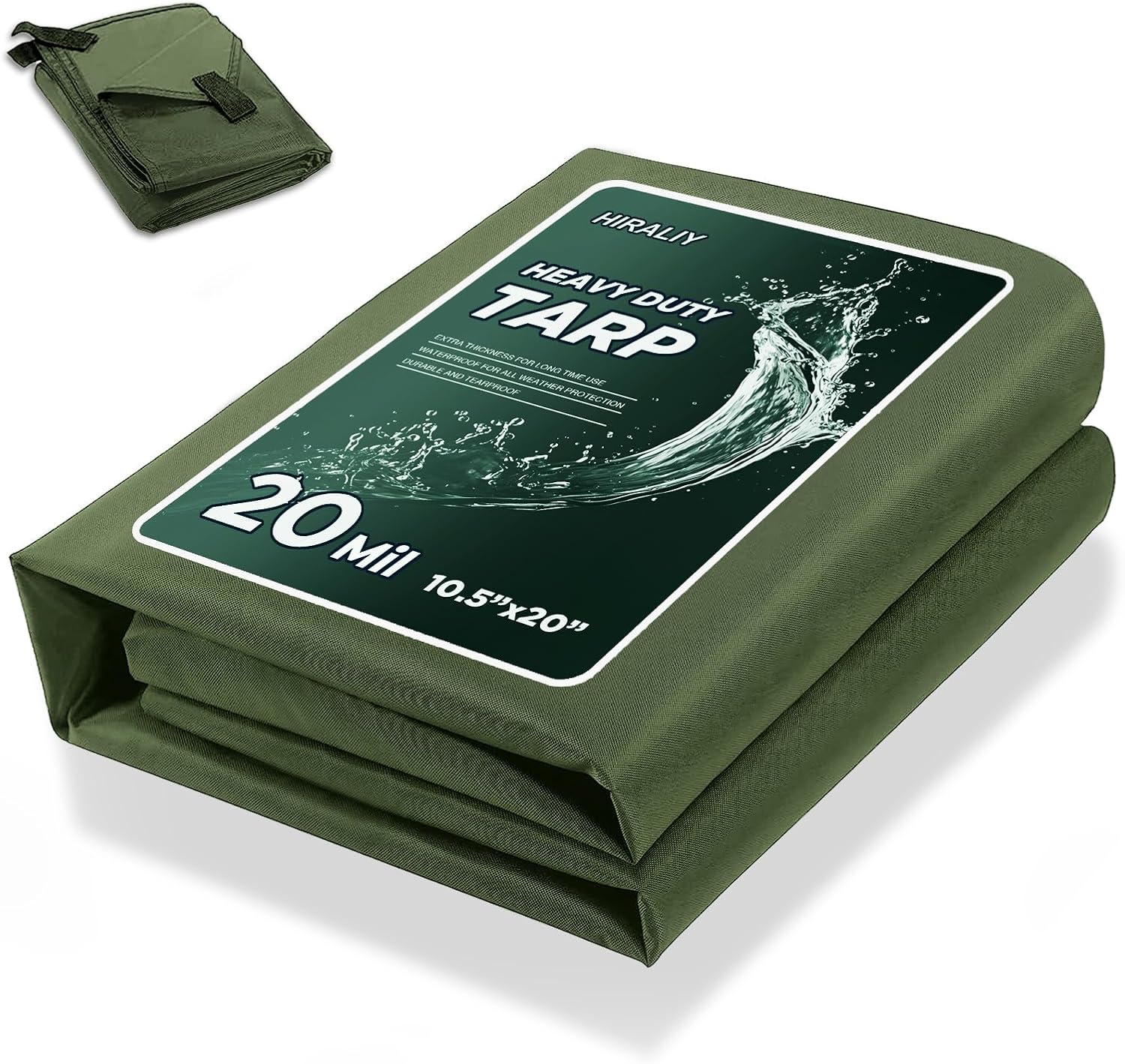 Heavy Duty Waterproof Tarp for All-Weather Protection 10.5x20ft