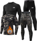 Thermal Underwear for Men Base Layer 2 Sets - Flexible, Lightweight