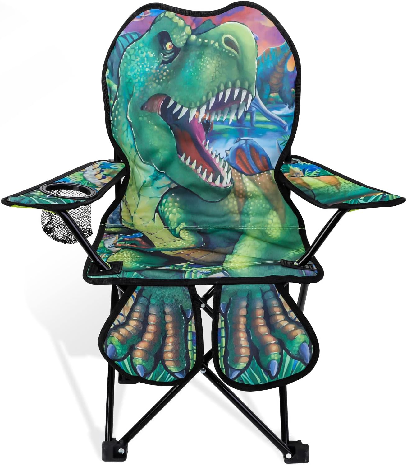 KABOER Kids Outdoor Folding Lawn and Camping Chair with Cup Holder