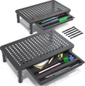 Back Saver Monitor Stand - 2 Pack Drawer Risers