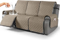 Waterproof Recliner Covers for 3 Seater Recliner - Taupe Comfort