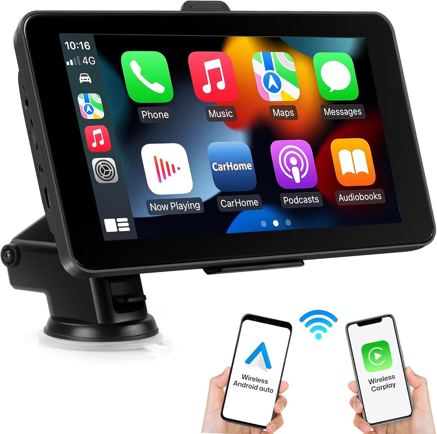 7in HD CarPlay & Android Auto Screen for Easy Navigation