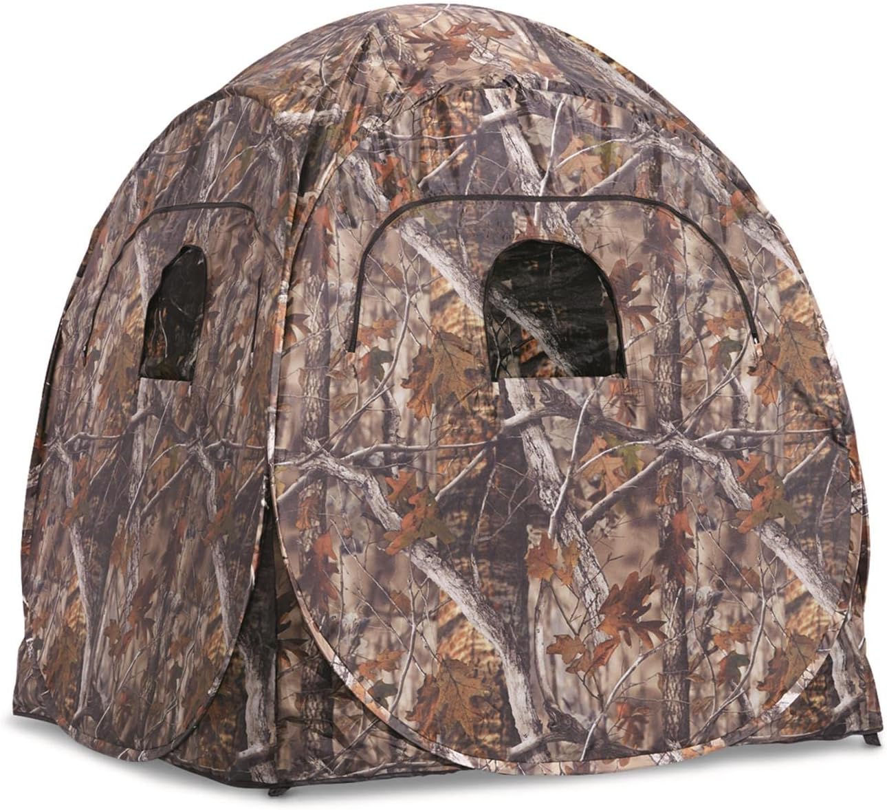 HuntRite Deluxe 4-Panel Spring Steel Hunting Blind for 2 People