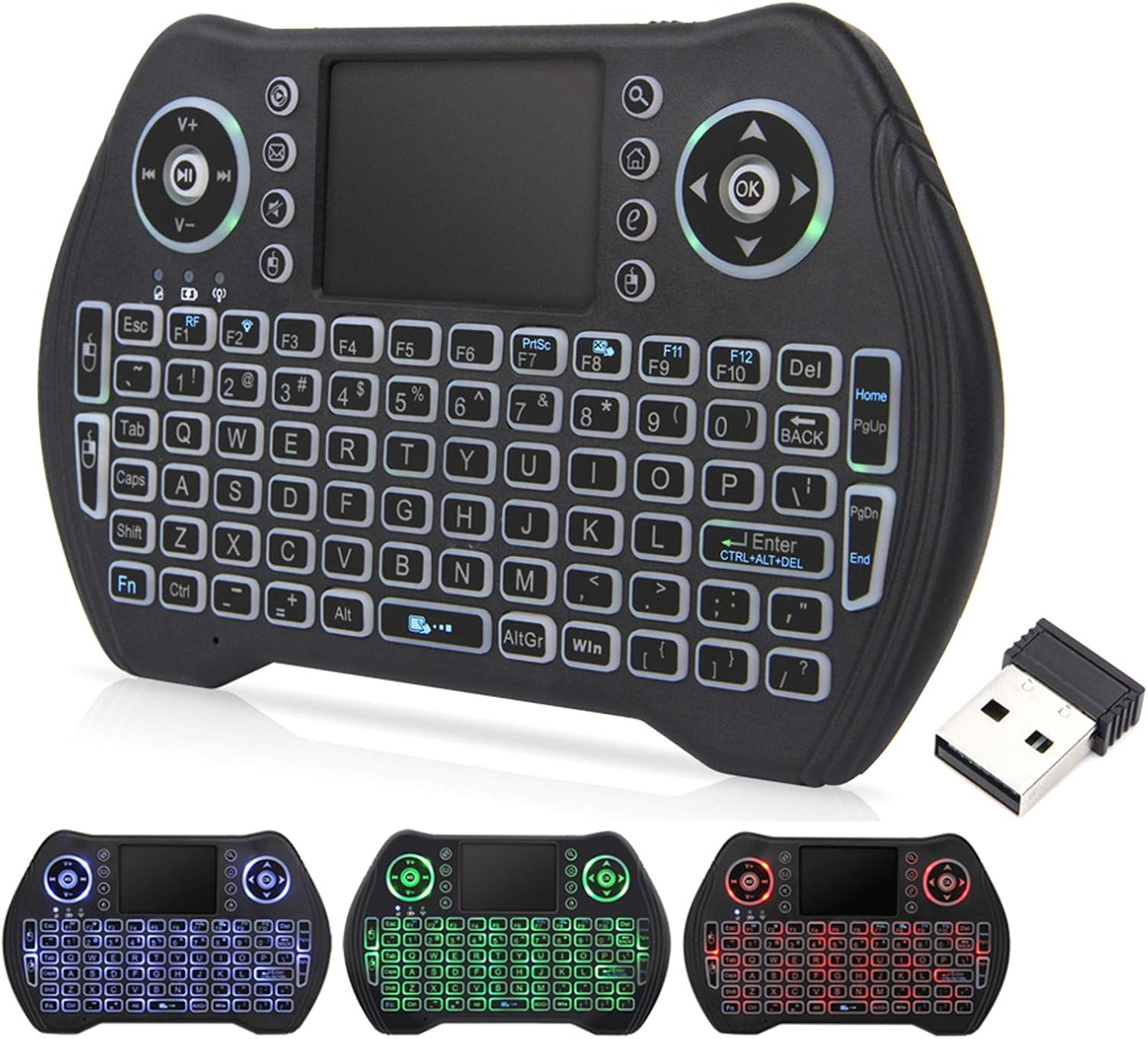 Backlit Wireless Keyboard with Touchpad Mouse - Upvivi