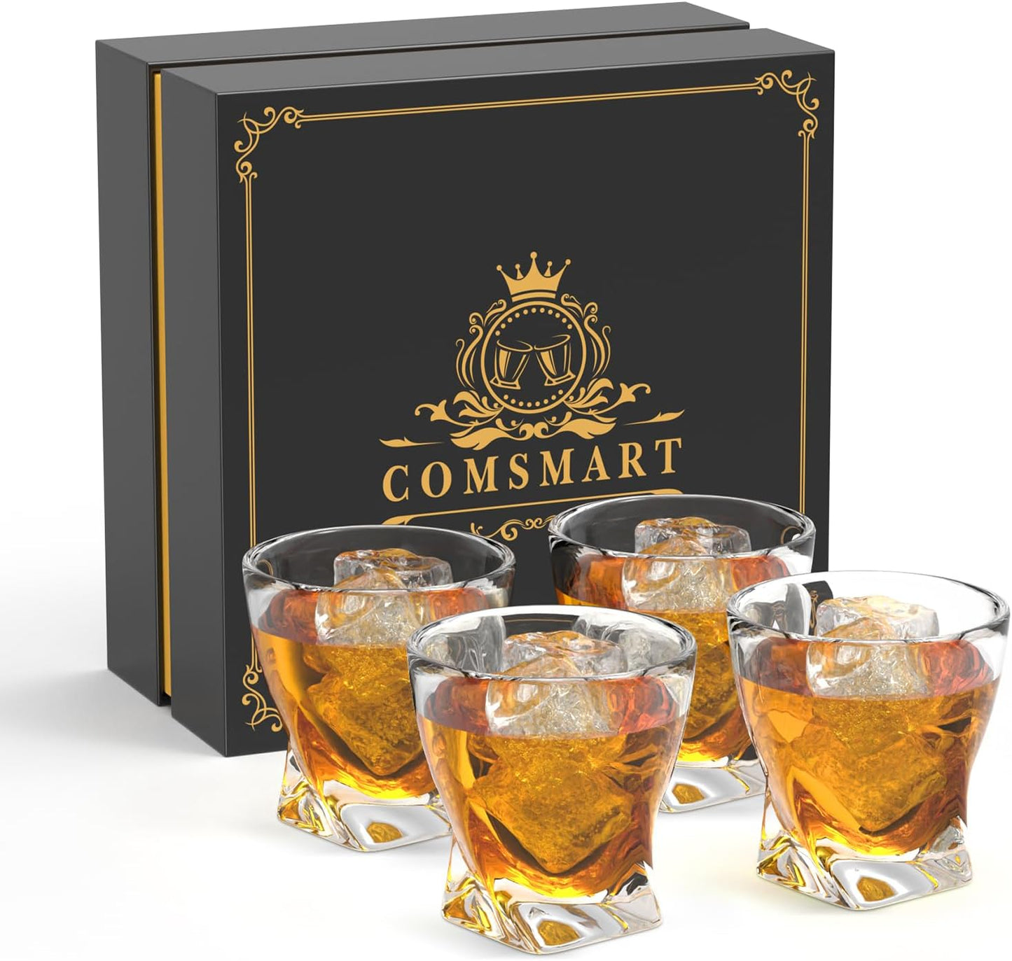 Crystal Whiskey Glasses Set for Luxury Drinking