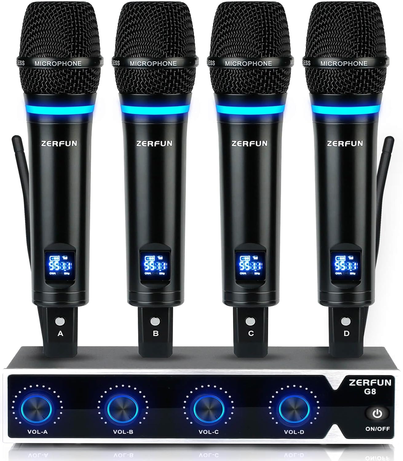 Rechargeable Wireless Microphone System for Karaoke and Events