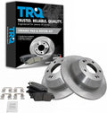 TRQ Rear Brake Pad & Rotor Kit Compatible with 2016-2018 Kia Sorento