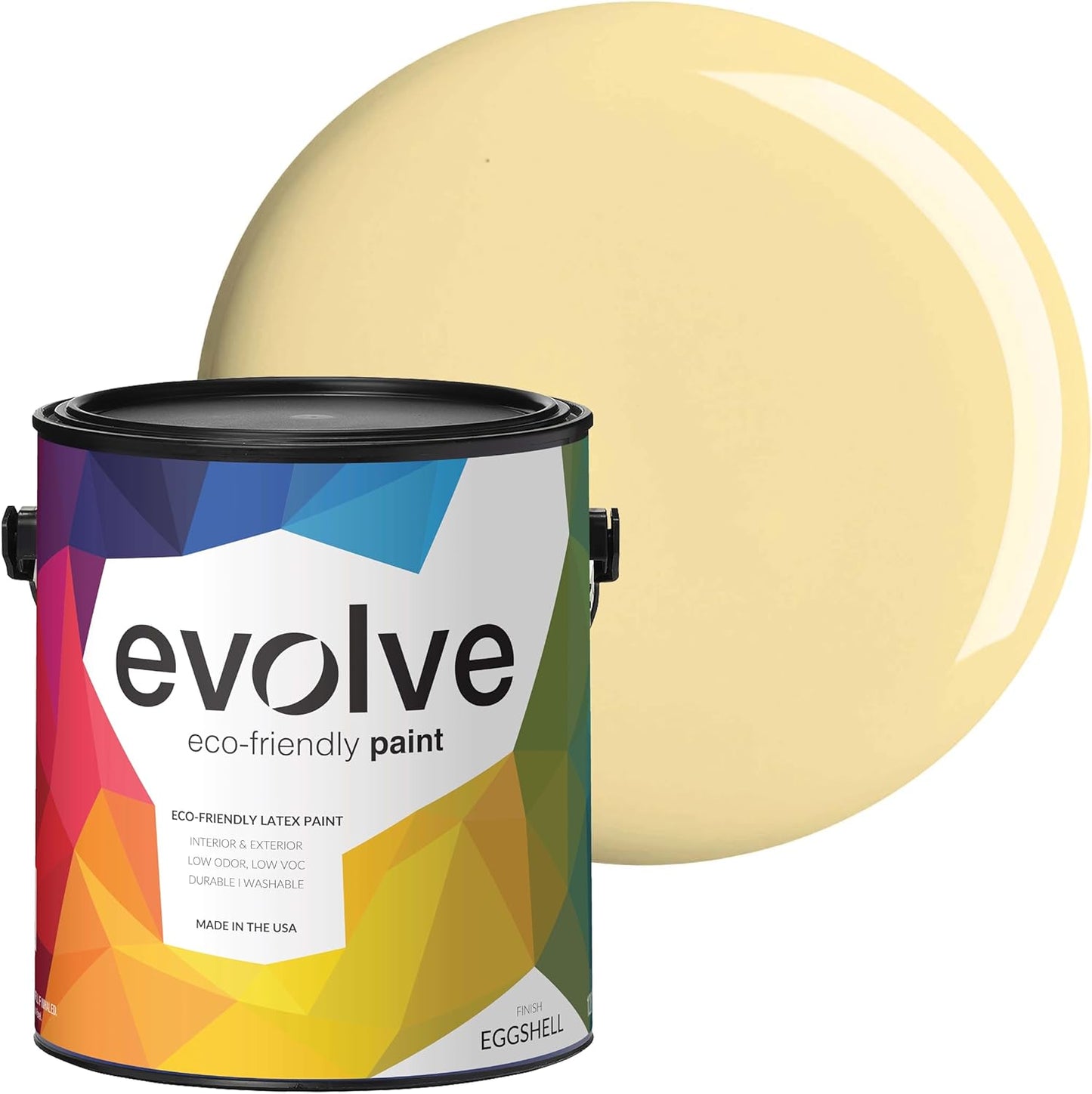 EVOLVE Paint & Primer: Eco-Friendly Low Sheen Honey Yellow 1-Gallon