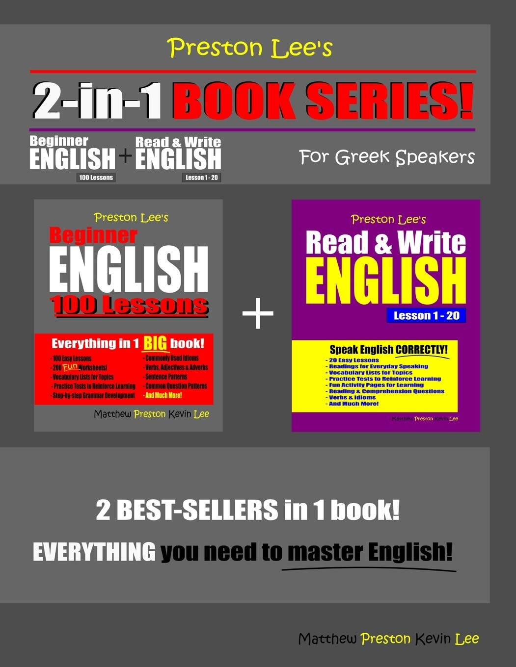 Preston Lees 2-in-1 Book Series for Beginner English Learners
